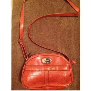 small orange sidebag