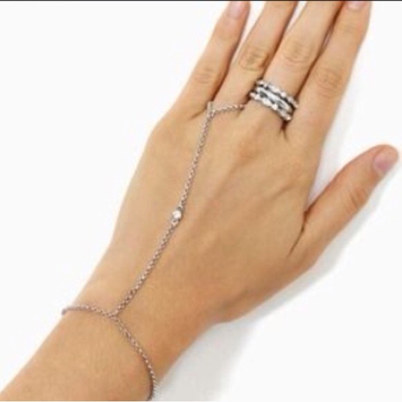 Nasty Gal Rhinestone Hand Chain