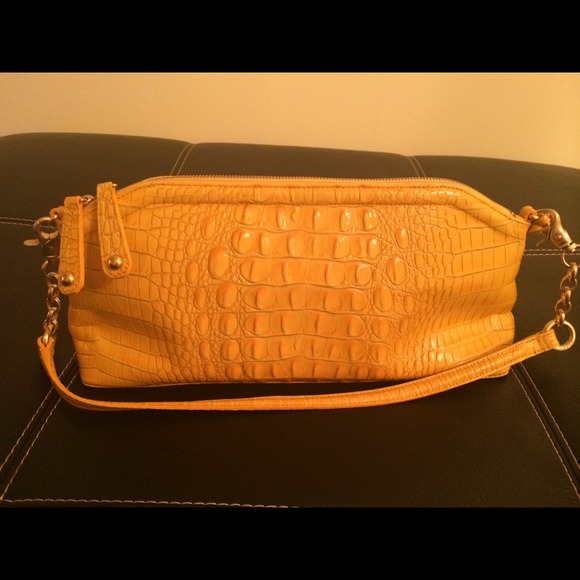Brahmin Yellow Shoulder Clutch