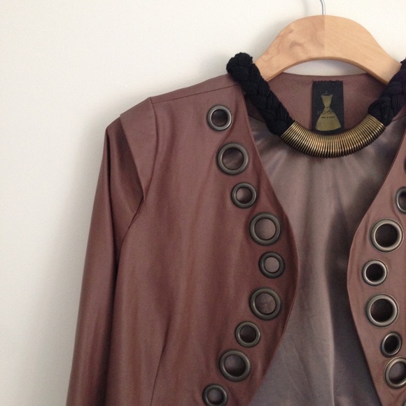 Brown Leather style Jacket