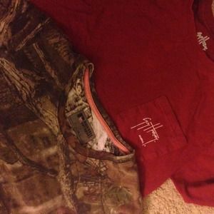 Vs, guy Harvey and a camo shirt