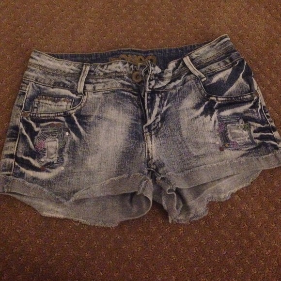 Denim shorts