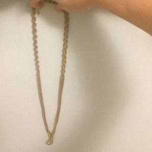 Bcbg gold long necklace
