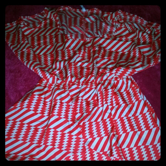 Beautiful orange striped dress brand new