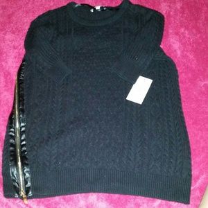 Black knitted shirt