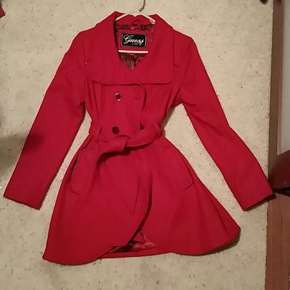 Red Guess Coat