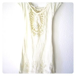 Crochet knit day dress