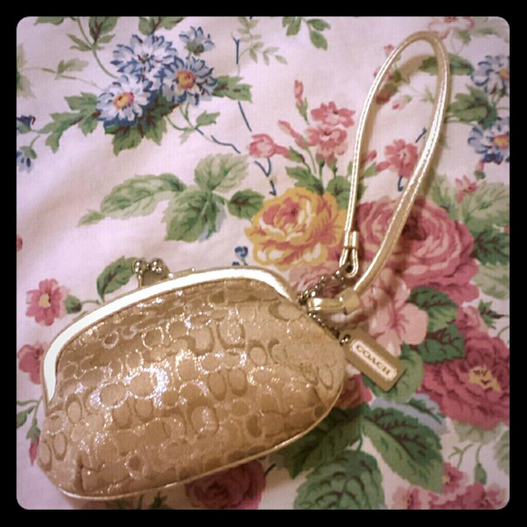Coach Clutches & Wallets - REDUCED!! AUTHENTIC COACH WRISTLET COIN PURSE