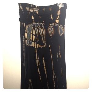 Tie dye maxi skirt