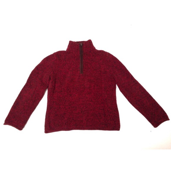 J Jill Brown and Cinnamon Red Marled Fleece