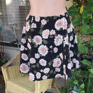 *SOLD* Pink peach floral vintage skirt