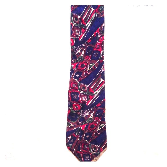 Multi colored abstract neck tie - Picture 1 of 1