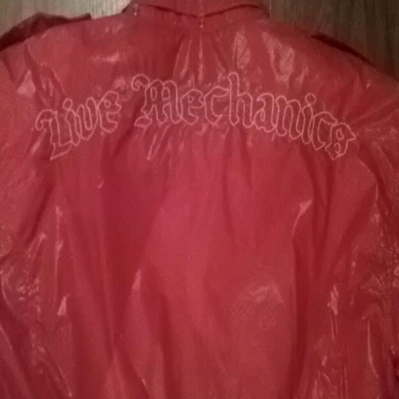Red leather like jacket - Picture 2 of 4