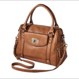 Merona Faux Leather Satchel Bag