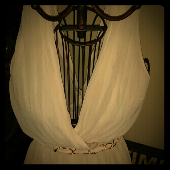 Grecian high low hem dress