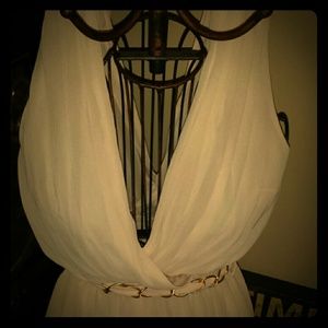 Grecian high low hem dress