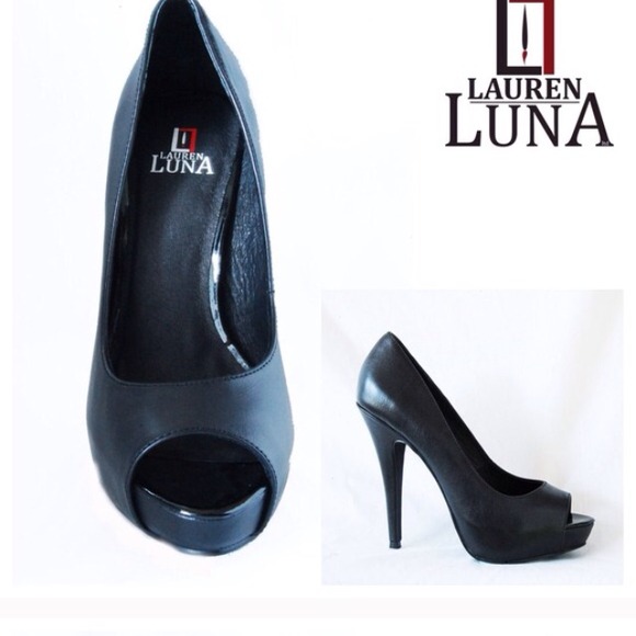 🎉HP🎉 Genuine Leather Peeptoes - Picture 2 of 3