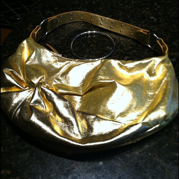Gold handbag