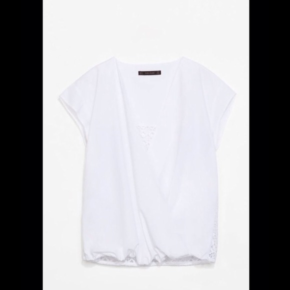 Zara white top