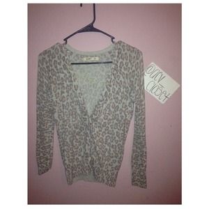 cheetah cardigan
