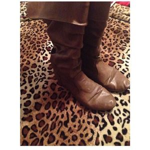 tan knee boots