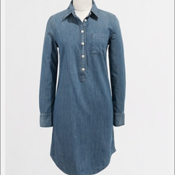 J. Crew Factory Chambray Shirtdress