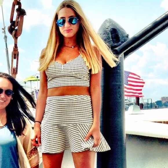 Lush Other - LUSH two piece checkered outfit