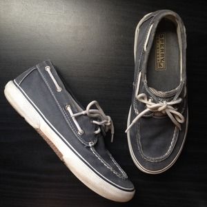 Sperry Grey Halyard Boat Shoes