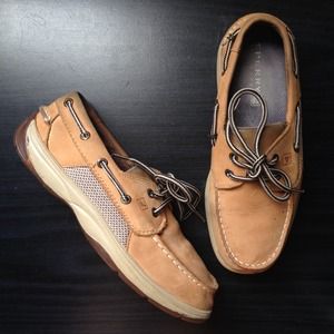 Sperry Tan Intrepid Boat Shoes