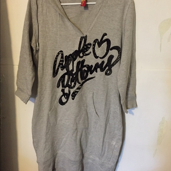 Hooded sweatshirt dress