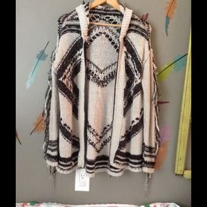 Make an offer free people fringe sweater