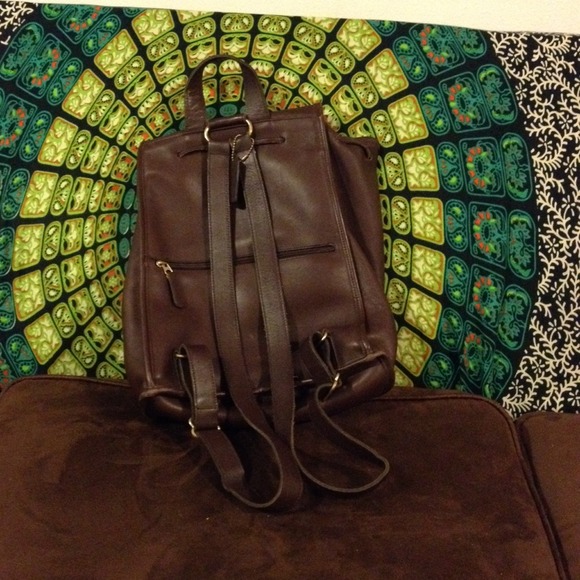 Leather coach backpack!
