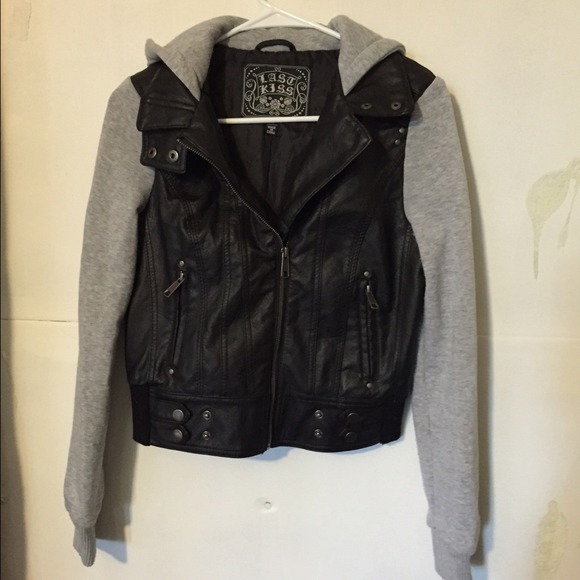 Faux leather jacket