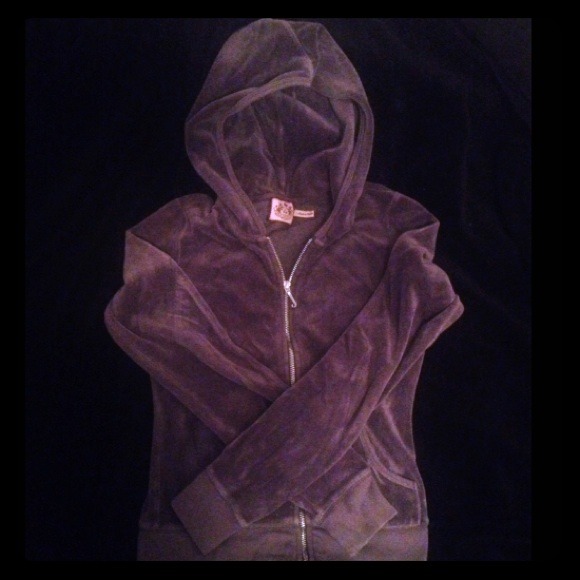 Gray Juicy Couture Bling Embezzled Hoodie