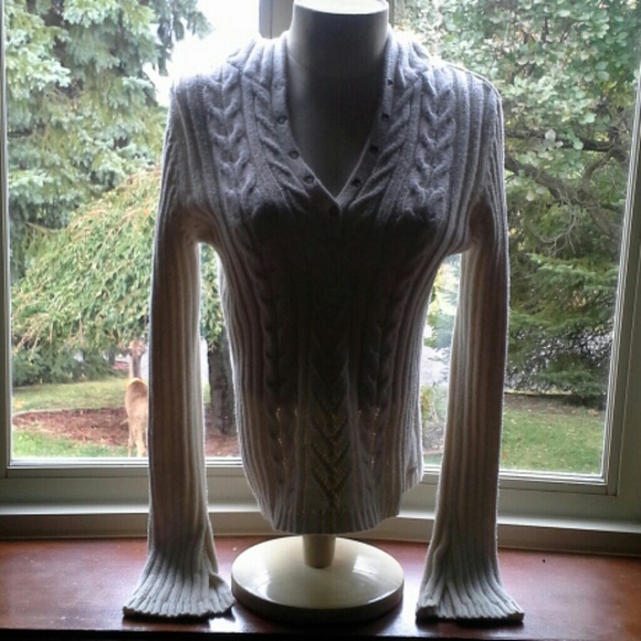 Aeropostale Cable Knit Hooded Sweater