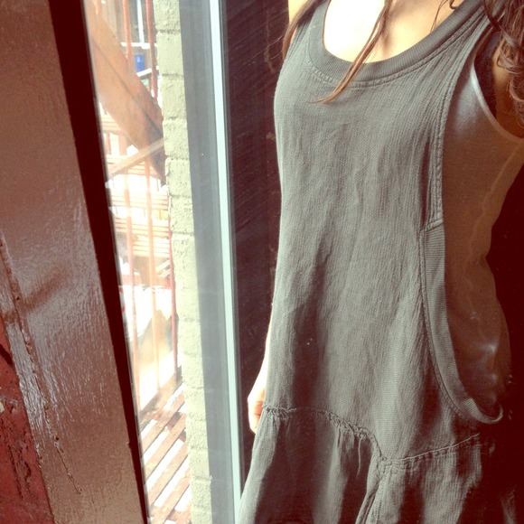 Grey cotton and linen Jumper