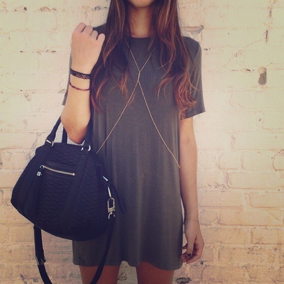 Gold body chain