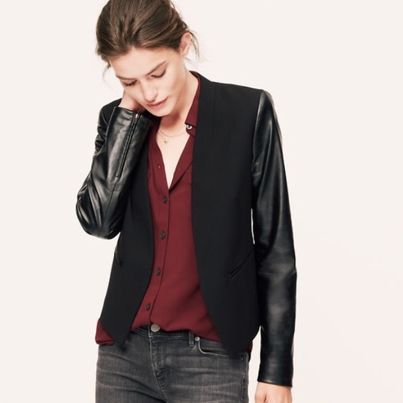 LOFT Jackets & Blazers - 🎉2x Host Pick🎉🎀LOFT🎀 Faux Leather Blazer