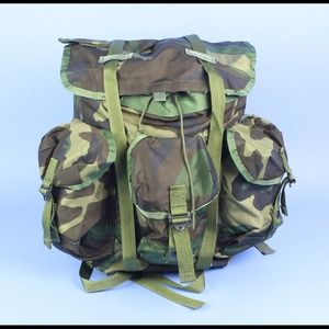 Original US Military Army Camouflage Backpack Bag