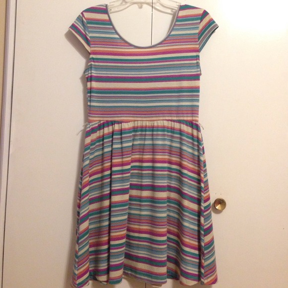 ❌sold❌Multi colored skater style dress