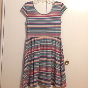 ❌sold❌Multi colored skater style dress