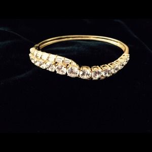 18K Gold Over Sterling Silver CZ Bracelet