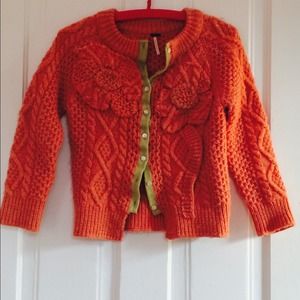 Free people orange sweater