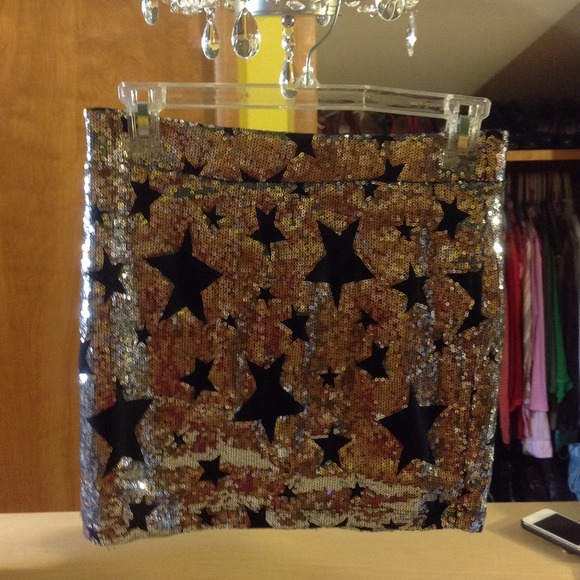 Star sequin mini skirt - Picture 4 of 4