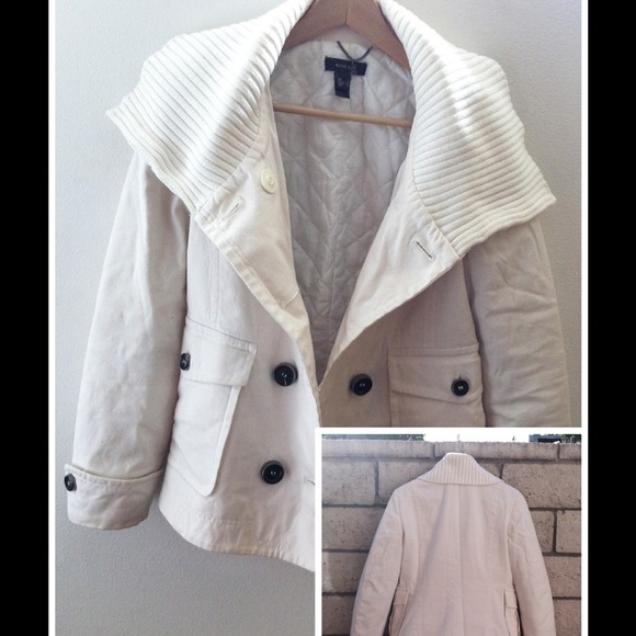 💖FINAL SALE✨💖white Linen thick coat - Picture 2 of 4