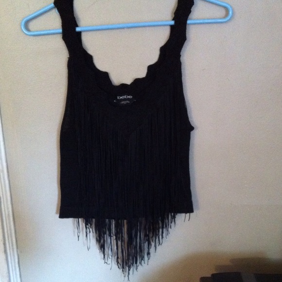 Bebe fringed top - Picture 3 of 3