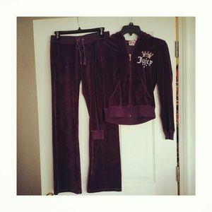 Juicy Couture Royal Purple Hoodie & Pants Set