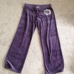 Juicy Couture purple Velour pants (size medium)