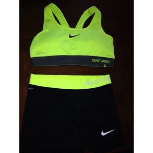 Nike pro sports bra and Nike pro 2.5
