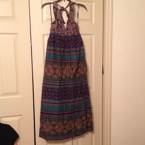 Gap size medium halter maxi dress